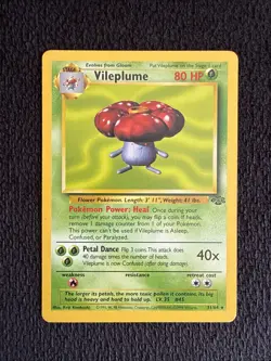 Pokemon Vintage Non-Holo Rare Vileplume Jungle 31/64 Wotc 1999 - Image 1
