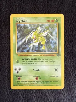 Scyther 26/64 Rare Jungle Pokemon Unlimited Lightly Played - Image 1
