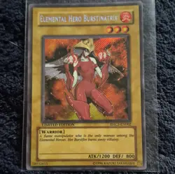 Konami Yu-Gi-Oh! Elemental HERO Burstinatrix EHC1-EN002 LE Holo SR EN - Image 1