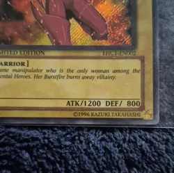 Konami Yu-Gi-Oh! Elemental HERO Burstinatrix EHC1-EN002 LE Holo SR EN - Image 2