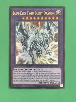 2025 Yu-Gi-Oh! Blue-Eyes Twin Burst Dragon LCKC-EN058 Kaiba Mega Pack NRMT+ - Image 1