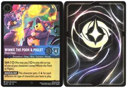 Disney Lorcana TCG Winnie the Pooh & Piglet - Hunny Mages 62/207 Super Rare Foil - Image 3