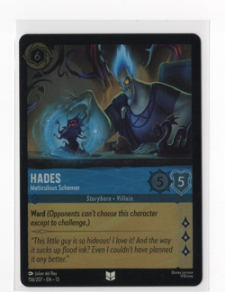 Disney Lorcana Hades Meticulous Schemer 156/207 Uncommon Foil Attack of the Vine - Image 1