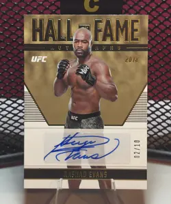 2022 Panini Chronicles UFC - Hall of Fame Auto Rashad Evans /10 GOLD - Image 1
