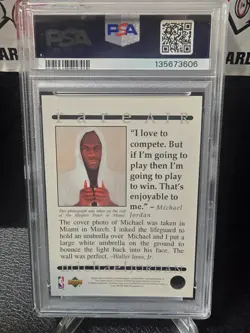 1994 Upper Deck MICHAEL JORDAN Rare Air - PROMO PSA 10 GEM MINT - Image 2