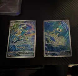 Pokemon TCG Froakie and frogadier Holo 2-Cards English - Image 1