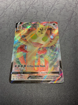 Pokemon Meowth VMAX SWSH005 Black Star Promo Standard & Jumbo 2 Card Lot LP - Image 4