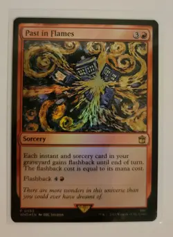 Foil Past in Flames Promo - NM - Doctor Who MTG Magic - Image 1