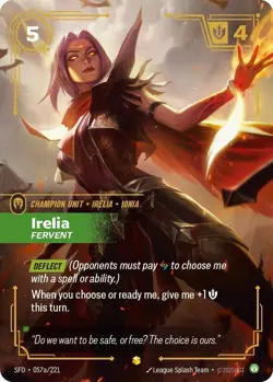 Riftbound TCG Irelia - Fervent Alternate Art Foil Card - Image 1