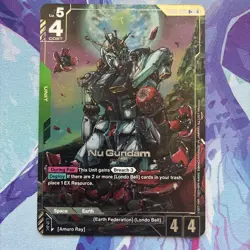 Gundam Card Game Freedom Ascension GD05-020 R+ Nu Gundam English - Image 1