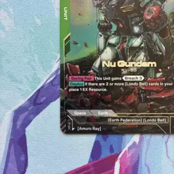 Gundam Card Game Freedom Ascension GD05-020 R+ Nu Gundam English - Image 5