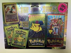 SEALED Entei 34 Promo Movie Rev Holo + Pikachu Topps Jumbo Pokemon Card Not PSA - Image 1