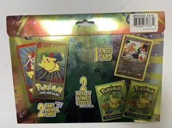 SEALED Entei 34 Promo Movie Rev Holo + Pikachu Topps Jumbo Pokemon Card Not PSA - Image 4