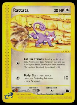Pokemon Card - Rattata Skyridge 90/144 Common - Image 1
