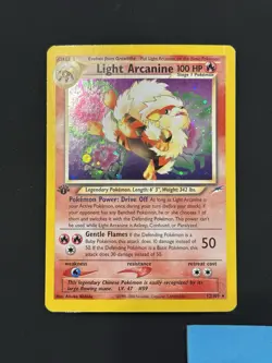 Pokemon TCG Light Arcanine 1st Edition Neo Destiny Holo Rare Card - Image 2