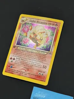Pokemon TCG Light Arcanine 1st Edition Neo Destiny Holo Rare Card - Image 4