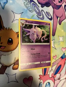 Espeon 89/214 Cosmos Holo Blister Exclusives Lost Thunder Pokemon Card TCG LP - Image 2