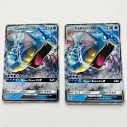 Pokemon TCG Gyarados GX SM212 SM Black Star Promos Holo English 2 Card Lot - Image 1