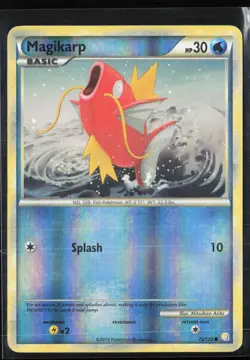 Magikarp 72/123 HeartGold SoulSilver HGSS 2010 Reverse Holo Pokemon Card - Image 1