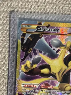 Pokemon TCG Alakazam EX Holo Ultra Rare 2016, 125/124 Card - Damaged - Image 3