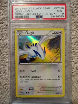 Pokemon Card Black Star Promo Lugia XY156 PSA 9 Mint - Image 1