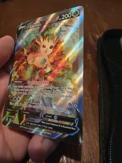 Pokemon TCG Leafeon v Alternate Art Holo Ultra Rare Card Evolving Skies 167/203 - Image 3