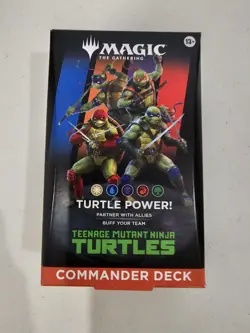Magic the Gathering Teenage Mutant Ninja Turtles Commander Deck Turtle Power New - Image 1