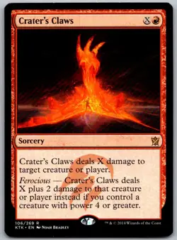 Crater's Claws 106 Rare Khans of Tarkir Magic: The Gathering Near Mint - Image 1