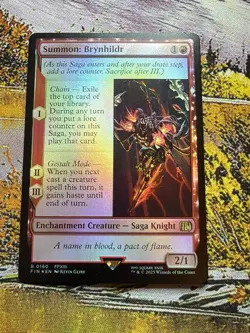 Summon: Brynhildr (Pre-release FOIL) MTG Final Fantasy - Image 2
