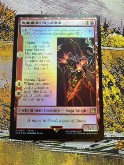 Summon: Brynhildr (Pre-release FOIL) MTG Final Fantasy - Image 3