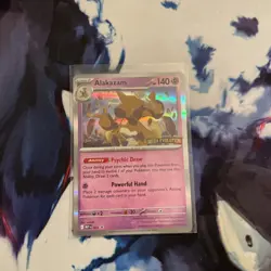 Alakazam 003 - ME01: Mega Evolution Stamped Promo Pokemon Holo NM - Image 1
