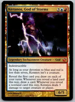 Keranos, God of Storms 151 Mythic Journey Into Nyx Magic: The Gathering NM - Image 1