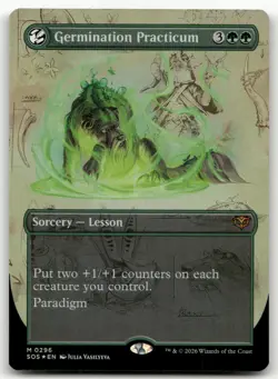 Germination Practicum (Borderless) #296 (Foil) NM Secrets of Strixhaven - Image 1