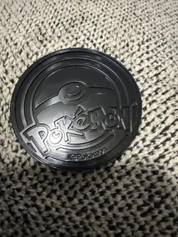 Pikachu Coin 2” Token Silver Plastic Black Pokemon TCG - Image 2