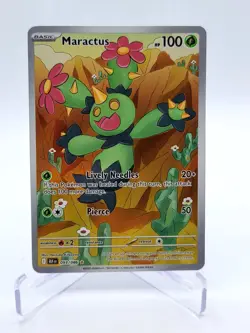 Pokemon Maractus - 093/086 SV: Black Bolt Illustration Rare NM - Image 1