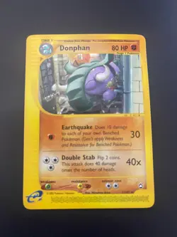 Donphan 7/147 Aquapolis Regular Vintage Pokemon Card WOTC 2003 - Image 1