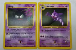 Pokemon TCG Shadowless Set 29/102 "Gastly & Haunter" LP-NMint - Image 1