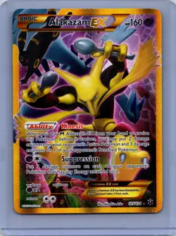 Alakazam EX 125/124 Secret Rare Fates Collide Pokemon Holo LP/ MP - Image 1