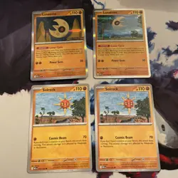 Lunatone Mega Evolution Stamped Build and Battle Promo 004 Pokemon play set 2 - Image 1