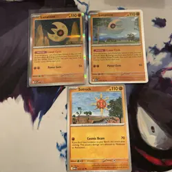 Lunatone Mega Evolution Stamped Build and Battle Promo 004 Pokemon I play set - Image 1