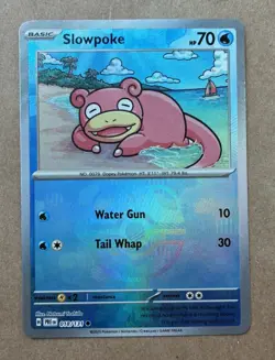 Slowpoke Master Ball 018/131 Prismatic Evolutions Holo Pokemon - Image 1