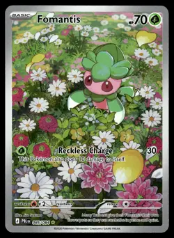 Fomantis 085/084 Illustration Rare Pitch Black Pokemon Holo Near Mint - Image 1
