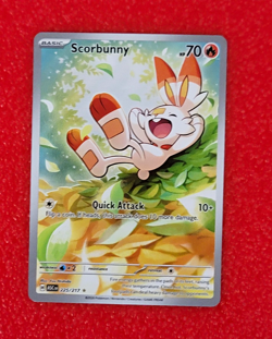Scorbunny 225/217 Ascended Heroes Full Art Holo Rare Pokemon TCG En 70HP - Image 1