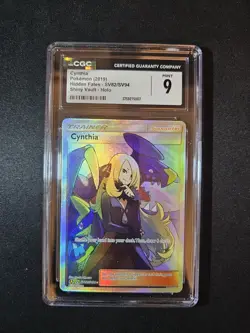 Pokemon Cynthia hidden fates cgc 9 SV82/SV94 - Image 1