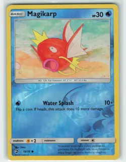 2018 Pokemon, Dragon Majesty, #19/70 Magikarp, Reverse Holo Common MP - Image 1