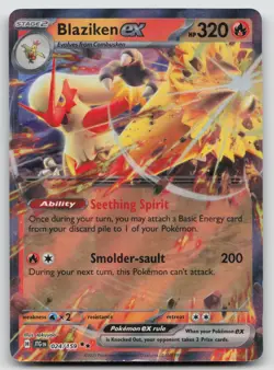 Blaziken ex 024/159 Journey Together Pokemon LP - Image 1