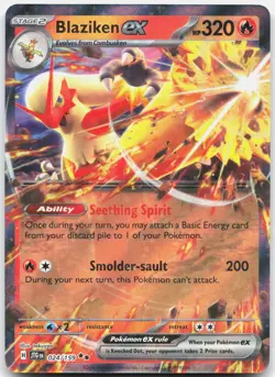 Blaziken ex 024/159 Double Rare Journey Together Pokemon Near Mint - Image 1