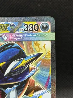 Pokemon TCG Mega Sharpedo Ex 127/094 Me02 Phantasmal Flames Holo ENG SIR LP - Image 3