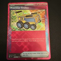 Pokemon TCG Precious Trolley Trainer Full Art Holo Ace SPEC 185/191 English - Image 1