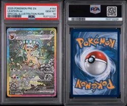 2025 Pokemon Prismatic Evolutions Leafeonex #144 SIR Special Illustration PSA 10 - Image 3